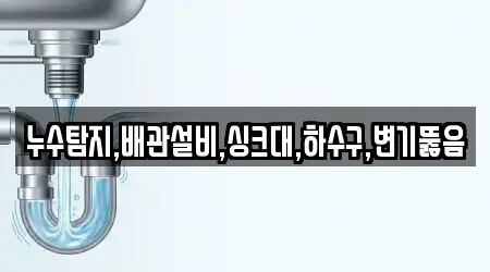 누수탐지,배관설비,싱크대,하수구,변기뚫음