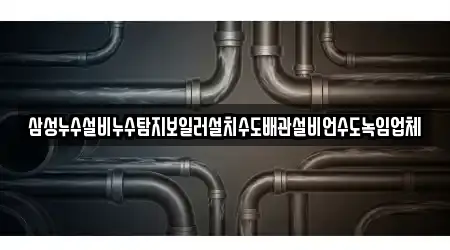 삼성누수설비누수탐지보일러설치수도배관설비언수도녹임업체