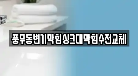 풍무동변기막힘싱크대막힘수전교체