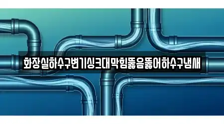 화장실하수구변기싱크대막힘뚫음뚫어하수구냄새