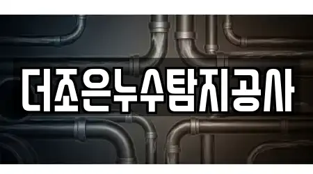 더조은누수탐지공사