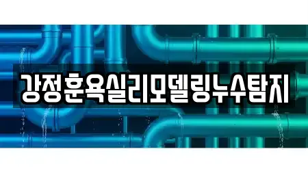 강정훈욕실리모델링누수탐지