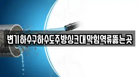 변기하수구하수도주방싱크대막힘역류뚫는곳