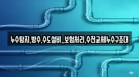 누수탐지,방수,수도설비,,보험처리,수전교체누수구조대