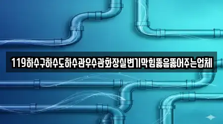 119하수구하수도하수관우수관화장실변기막힘뚫음뚫어주는업체