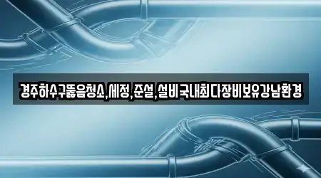 경주하수구뚫음청소,세정,준설,설비국내최다장비보유강남환경