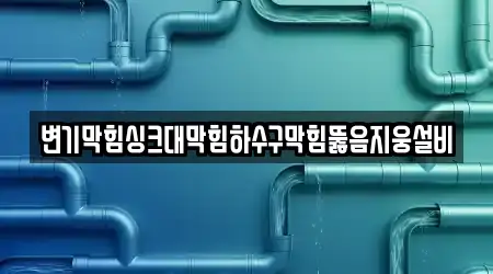 변기막힘싱크대막힘하수구막힘뚫음지웅설비