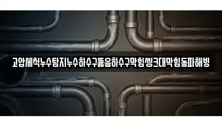 고압세척누수탐지누수하수구뚫음하수구막힘씽크대막힘동파해빙