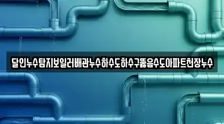 달인누수탐지보일러배관누수하수도하수구뚫음수도아파트천장누수