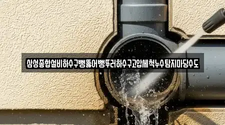 삼성종합설비하수구뻥뚫어뻥뚜러하수구고압세척누수탐지마당수도