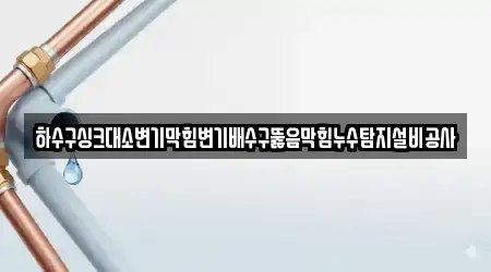 하수구싱크대소변기막힘변기배수구뚫음막힘누수탐지설비공사