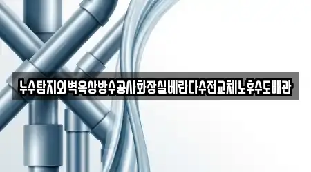 누수탐지외벽옥상방수공사화장실베란다수전교체노후수도배관
