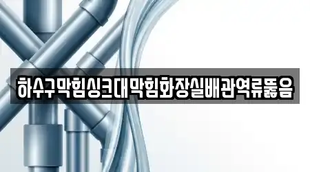 하수구막힘싱크대막힘화장실배관역류뚫음