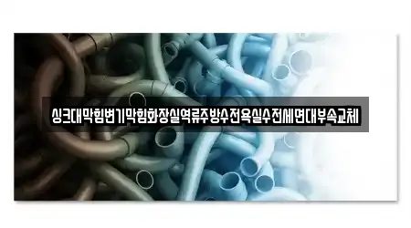 싱크대막힘변기막힘화장실역류주방수전욕실수전세면대부속교체