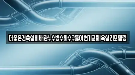 더좋은건축설비배관누수방수하수구뚫어변기교체욕실리모델링