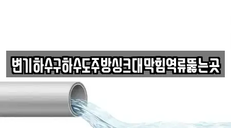 변기하수구하수도주방싱크대막힘역류뚫는곳