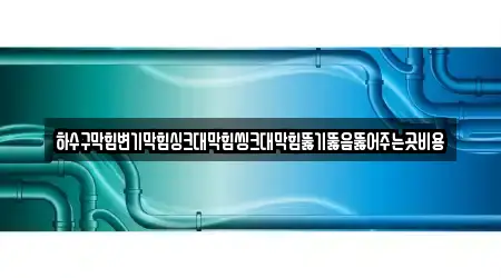 하수구막힘변기막힘싱크대막힘씽크대막힘뚫기뚫음뚫어주는곳비용