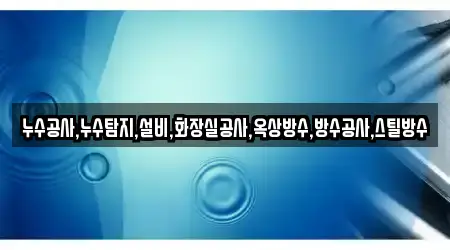 누수공사,누수탐지,설비,화장실공사,옥상방수,방수공사,스틸방수