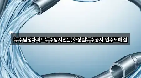누수탐정아파트누수탐지전문,화장실누수공사,언수도해결