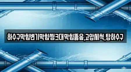 하수구막힘변기막힘씽크대막힘뚫음,고압세척,탑하수구
