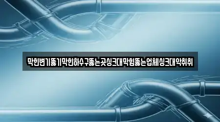 막힌변기뚫기막힌하수구뚫는곳싱크대막힘뚫는업체싱크대악취취