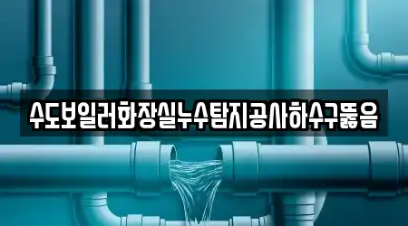 수도보일러화장실누수탐지공사하수구뚫음