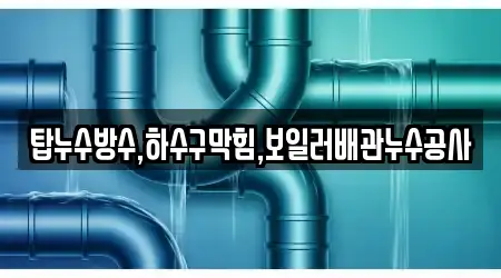 탑누수방수,하수구막힘,보일러배관누수공사