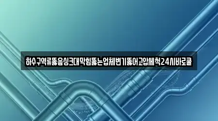 하수구역류뚫음싱크대막힘뚫는업체변기뚫어고압세척24시바로쿨