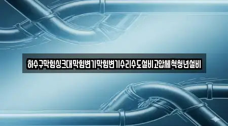 하수구막힘싱크대막힘변기막힘변기수리수도설비고압세척청년설비