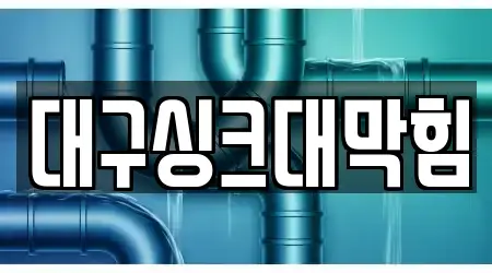 대구싱크대막힘