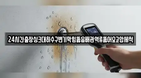 24시간출장싱크대하수구변기막힘뚫음배관역류뚫어요고압세척