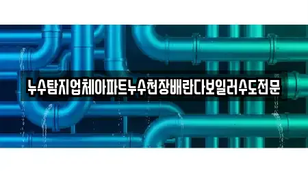 누수탐지업체아파트누수천장배란다보일러수도전문