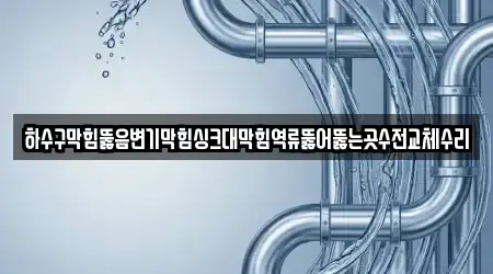 하수구막힘뚫음변기막힘싱크대막힘역류뚫어뚫는곳수전교체수리