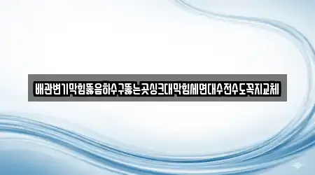 배관변기막힘뚫음하수구뚫는곳싱크대막힘세면대수전수도꼭지교체