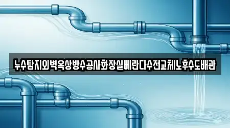 누수탐지외벽옥상방수공사화장실베란다수전교체노후수도배관