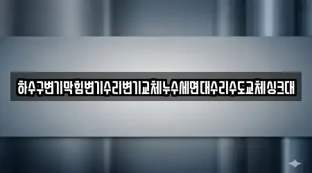 하수구변기막힘변기수리변기교체누수세면대수리수도교체싱크대