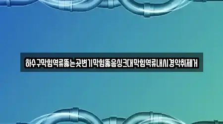하수구막힘역류뚫는곳변기막힘뚫음싱크대막힘역류내시경악취제거