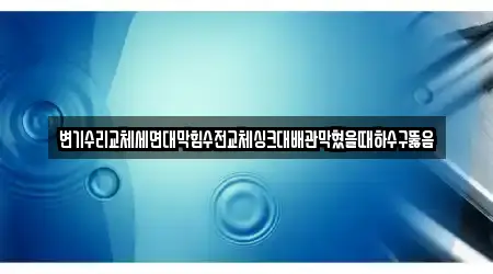 변기수리교체세면대막힘수전교체싱크대배관막혔을때하수구뚫음