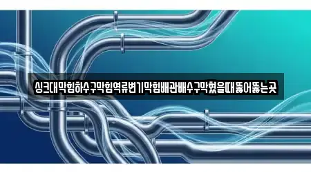 싱크대막힘하수구막힘역류변기막힘배관배수구막혔을때뚫어뚫는곳