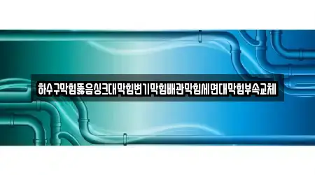 하수구막힘뚫음싱크대막힘변기막힘배관막힘세면대막힘부속교체