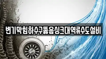 변기막힘하수구뚫음싱크대역류수도설비