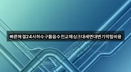 빠른해결24시하수구뚫음수전교체싱크대세면대변기막힘비용