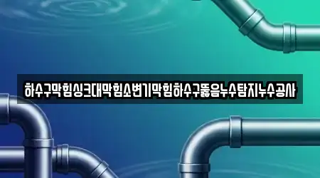 하수구막힘싱크대막힘소변기막힘하수구뚫음누수탐지누수공사