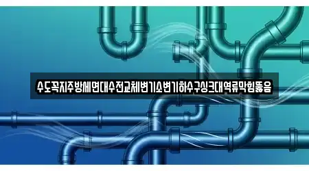 수도꼭지주방세면대수전교체변기소변기하수구싱크대역류막힘뚫음