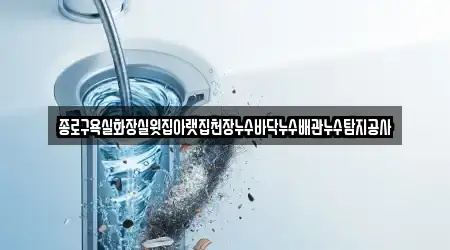 종로구욕실화장실윗집아랫집천장누수바닥누수배관누수탐지공사