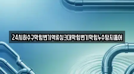 24시하수구막힘변기역류싱크대막힘변기막힘누수탐지뚫어