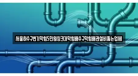 서울하수구변기막힘5만원싱크대막힘배수구막힘배관설비뚫는업체