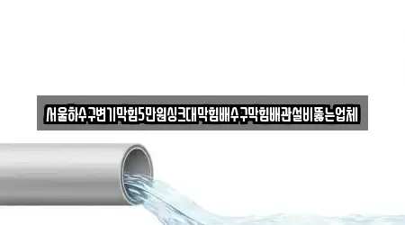 서울하수구변기막힘5만원싱크대막힘배수구막힘배관설비뚫는업체