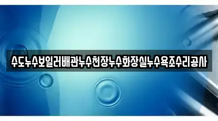 수도누수보일러배관누수천장누수화장실누수욕조수리공사