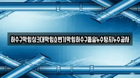 하수구막힘싱크대막힘소변기막힘하수구뚫음누수탐지누수공사